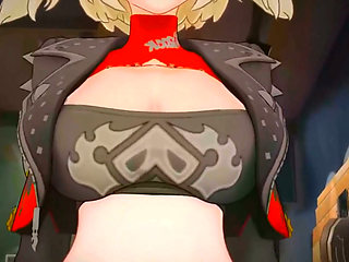 Zenless Zone Zero - Burnice White Riding a Dick - 3D Hentai Animations