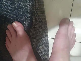 my feet after a nice shower