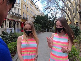 Teen trio: Porno Dan, Alexa & Kate in a wild reality threesome with lustful locks