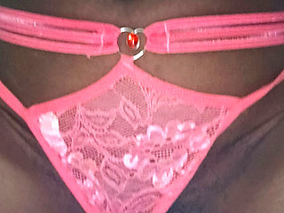 Cum so Nicely with Dildo While Putting on Pink Panty so Natural No Edit