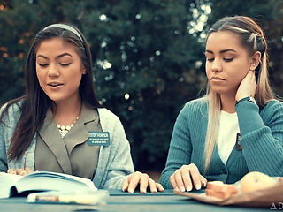 Adult Time - Closeted Mormon Girls Alina Lopez & Kendra Spade Succumb to Their Kinky Lesbian Desires