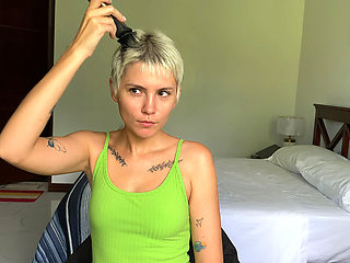 Exclusive Video! Betsy Shaves Her Head