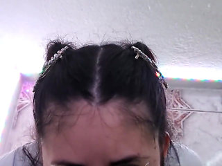 Colombian Cutie Makes Me Cum on Her Small Tits, She Loves My Cum!