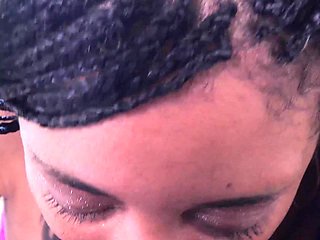 Danni Sucks for Cum on Tits