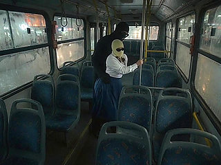 Petite Schoolgirl Pressed by Masked Man in Bedroom