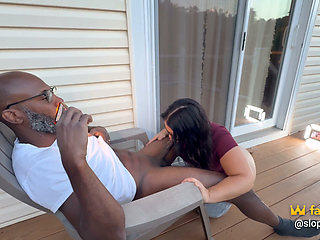 Sloppiananyc Back Yard BJ Session