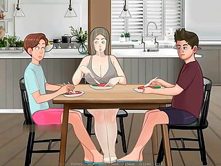 Big boobs, kitchen fuck, sloppy bj