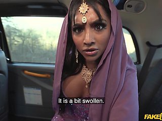 Yasmina Khan’s Asian Nurse Exam in Taxi Heat