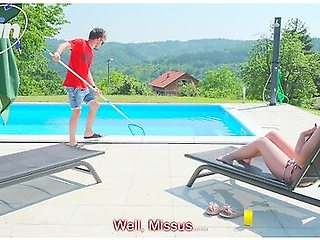 Big Booby Redhead Housesitter Breaks The Rules While Her Husband Was Gone!!