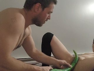 Hardcore assfucking with a massive cum shot, skincare fun, and toys