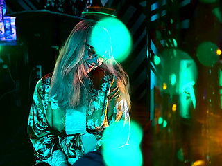 She Gives a Secret Handjob During Show and Tell