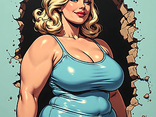 Curvy Women Swimsuit Art
