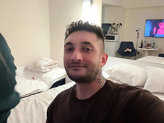 Russian girl hotel threesome with big natural tits - amateur Turkish couple fuck in HD