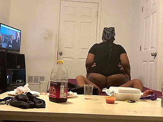 Ebony BBW mom gets pounded hard by big cock