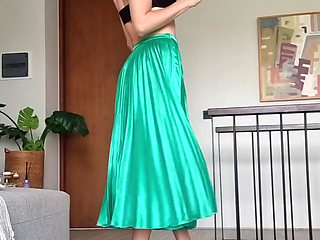 Flashing My White Tiny Thong in Front of You