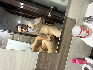 He spied on my stepmother's whore while she bathes.