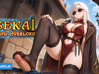 Isekai: Waifu Overlord Gameplay Part 6 - Alberta S. Kammer Foot Jerking H-Scene