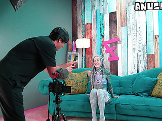 Inked Alternative Slut Fucked Raw and Filled with Cum Post-Interview