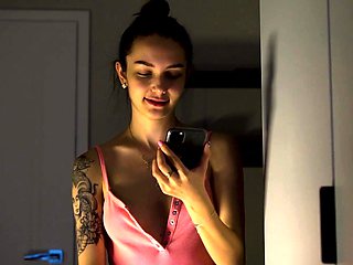 SMALL TIT BRUNETTE TATTOOED TEEN GIRLFRIEND CAUGHT IN SHOWER