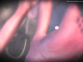 B029 Trapped in the Floor, the Slave Bathes the Queen. POV Objectification, Anal Licking, Foot Licking, and Vaginal Licking Rimm