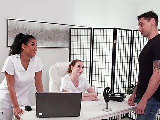 Hot bitches showing what they can do with the guy