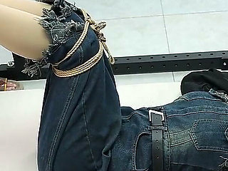 My Girlfriend Was Tied to an Iron Frame, Her Bare Feet Suspended and Tickled