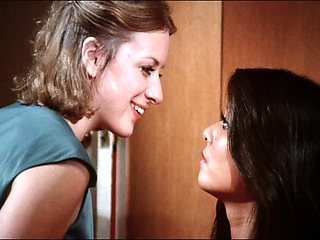 Lesbian blonde and brunette strip and lick hot cunt