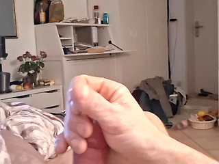 Masturbation cockring cumshot