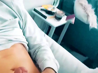 I was very happy to cum on my cock.