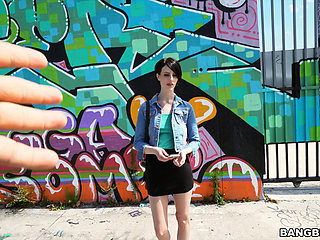 Shy tourist does anal for cash