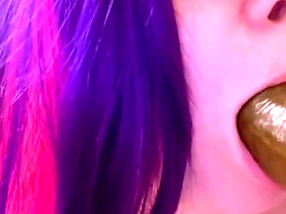 Watch Me Suck This BBC Dildo and Get Real Sloppy