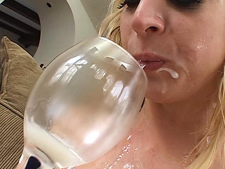 Nsatiable Blonde MILF Slut Gets All Holes Rammed and Filled by a Cock Horde