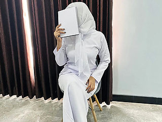 Hijab Nurse Fucks Hospital Director Sex Scandal - Nadalyne Big Tits Uniform Cheating