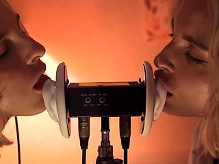 ASMR MACRO Double Ear Licking Close Up by Elsa