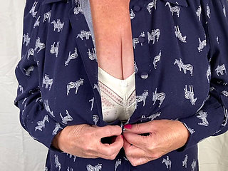 Mrs Mature Feet Stripping Down to Her Vintage Corsalette