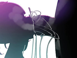 A white anime girl gets caught in party and get banged by a neighbour man who is near party