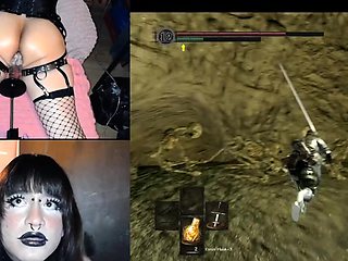 Sexy brunette toys her pussy and ass on cam