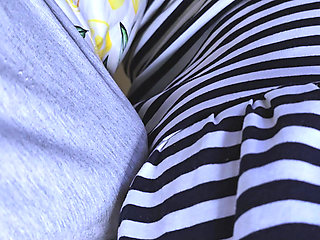 Stranger Guy Touching Her Pussy in She Subway. She Wears No Underwear in Transport