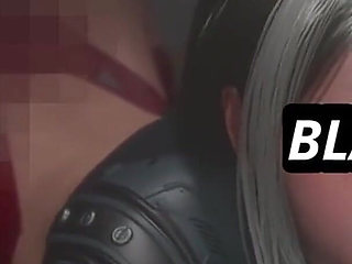 Intense Deepthroat Blowjob - Hot Slut in Doggy Style Gags on Massive Black Cock