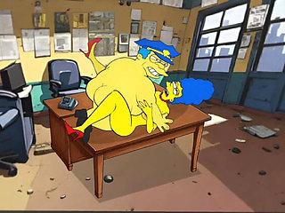 Hot MILF Housewife Fucks Sheriff in Police Station - Animated Cartoon Sex