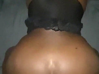 Stretching My Tight Ebony Ass Hole