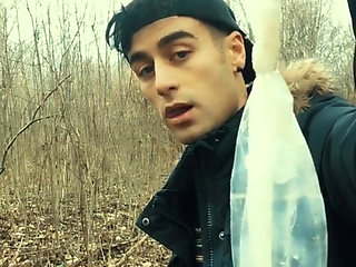 Middle Eastern Guy Swallows Cum From Found Friends Condom and Then Big Cums on Eated Condom