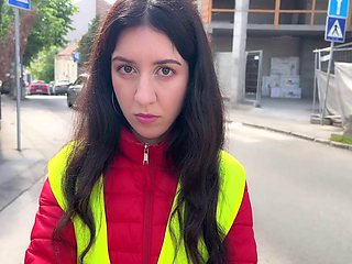 Russian Passenger Catches Bus Conductor Cheating And Creampies Her