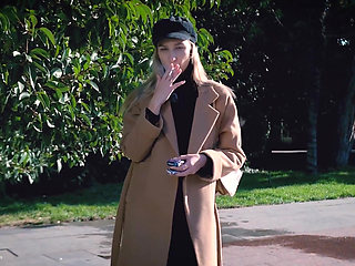 Outdoors Smoking with Beaty Russian Girl 2