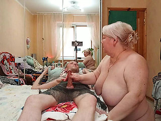 Zona901 MILF Friend Jerks My Dick With Oil Handjob Cumshot