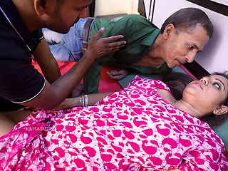 Hot Indian Stepmom Threesome - Big Natural Tits & Hardcore Fucking with Husband and Stepson