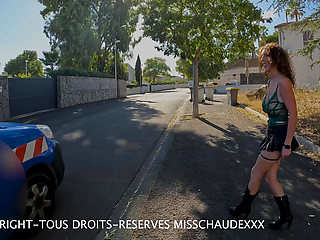 🇫🇷Misschaudexxx, an electrician accosts me in the middle of the street and smashes me like a slut in his truck