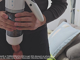 Hung Boy Masturbate with VaVa Robot