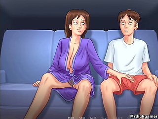 Son fucks, game sex, hentai