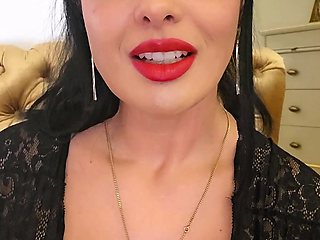 Busty brunette with big boobs rides cock